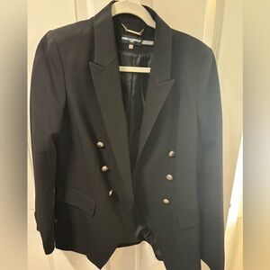Karl Lagerfeld black blazer with gold buttons size 8